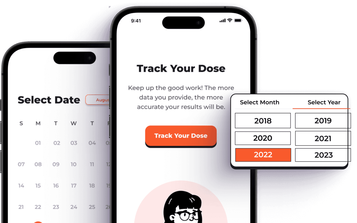 Track your dose illustration